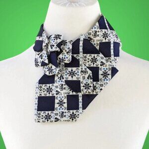 Ogsplosh - Winter Ascot Scarf Made From An Upcycled Vintage Necktie - NEW